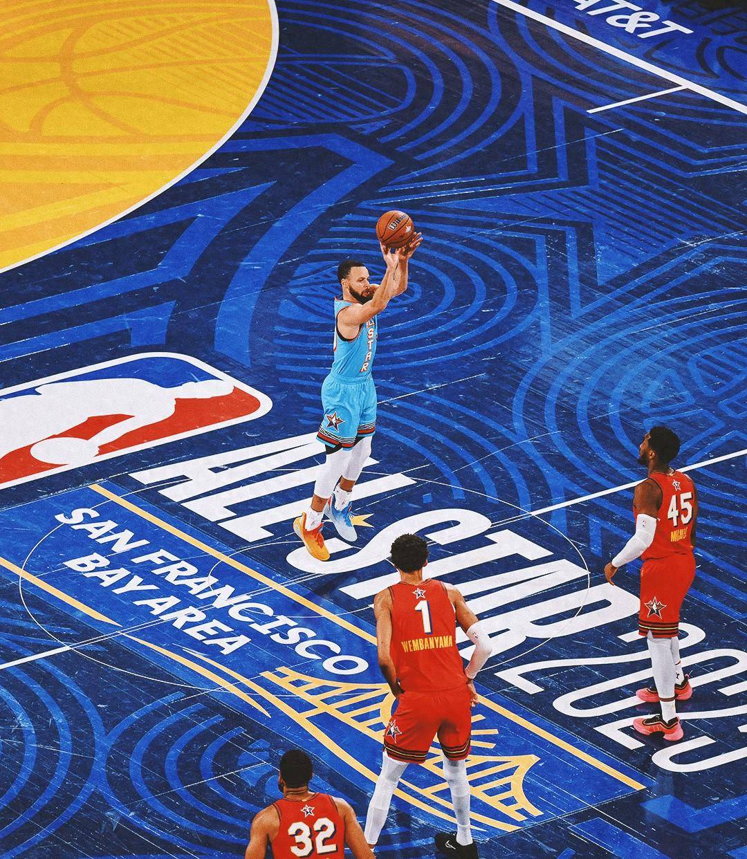 NBA球星在全明星赛中大放异彩